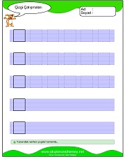 okul öncesi çizgi çalışmaları